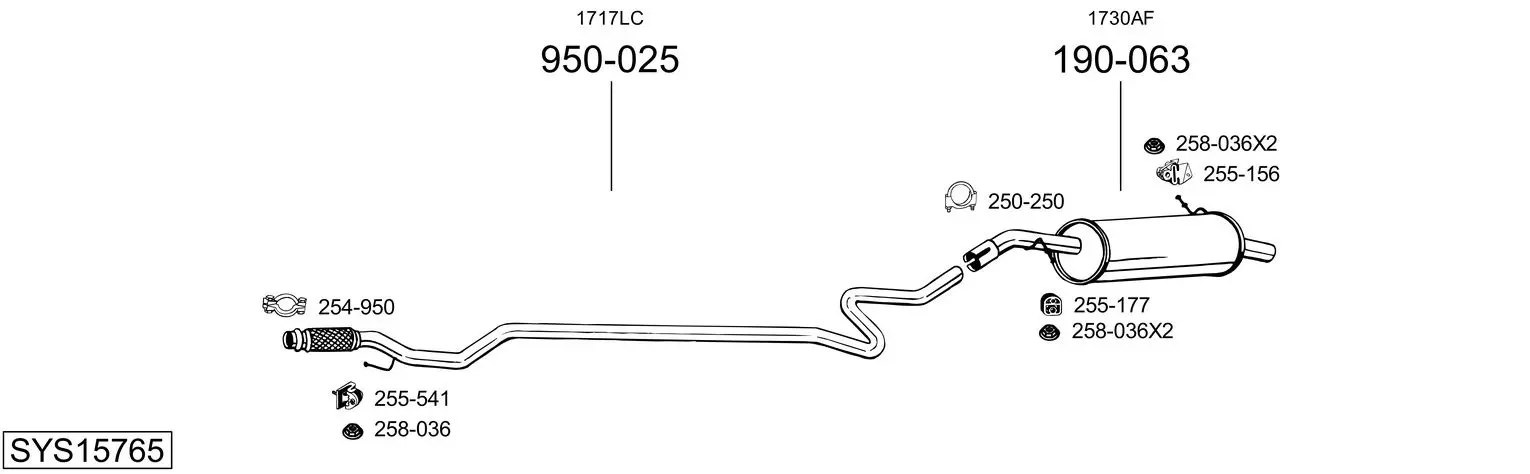 Изпускателна система BOSAL               