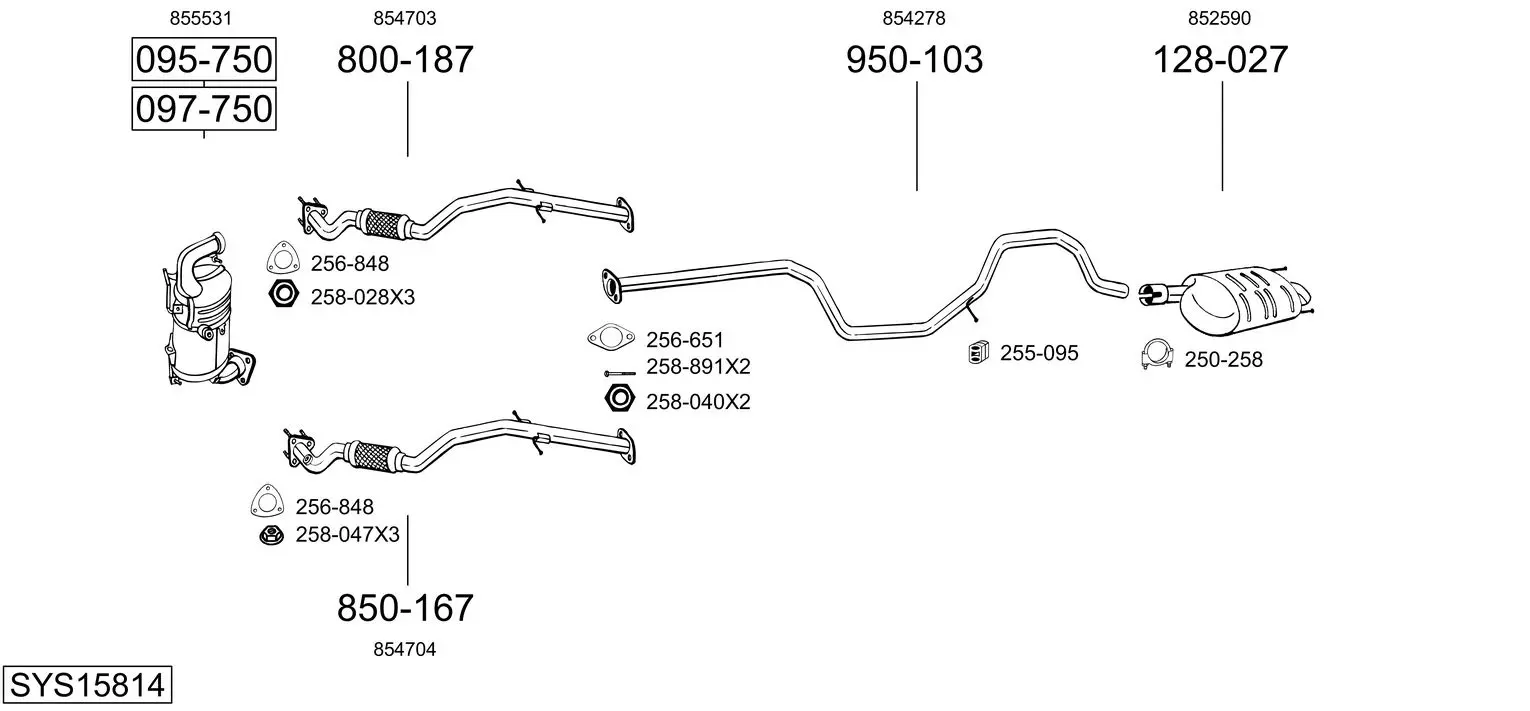 Изпускателна система BOSAL               