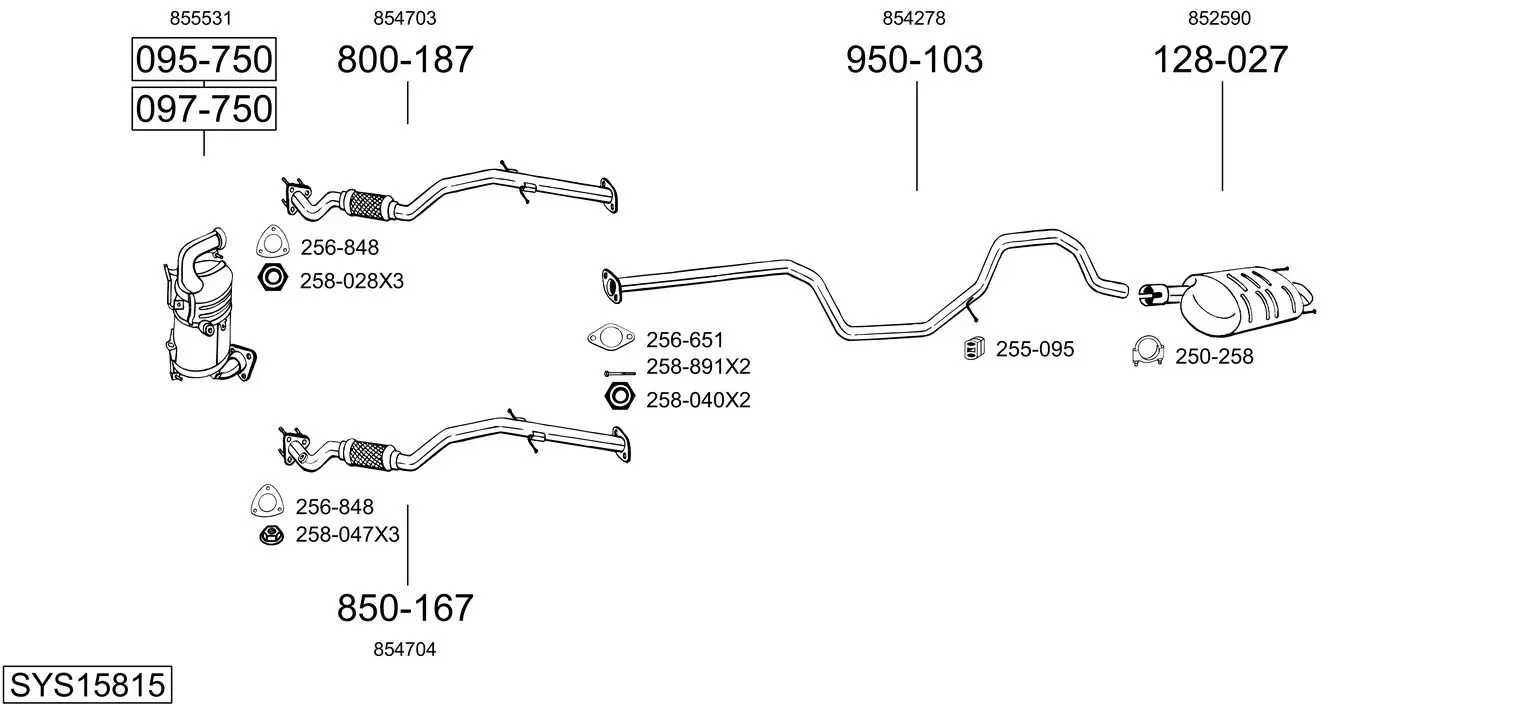 Изпускателна система BOSAL               