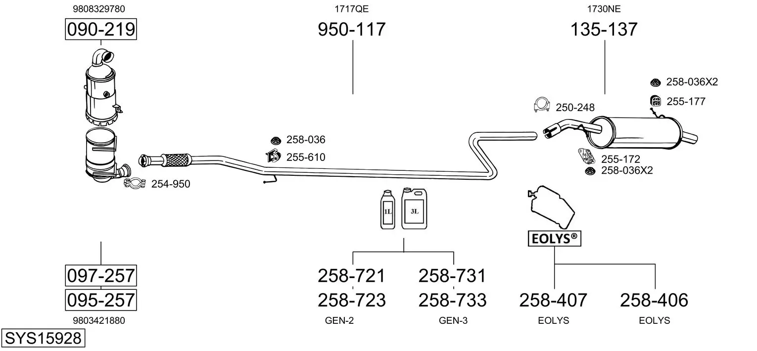 Изпускателна система BOSAL               