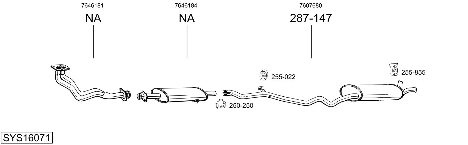 Изпускателна система BOSAL               
