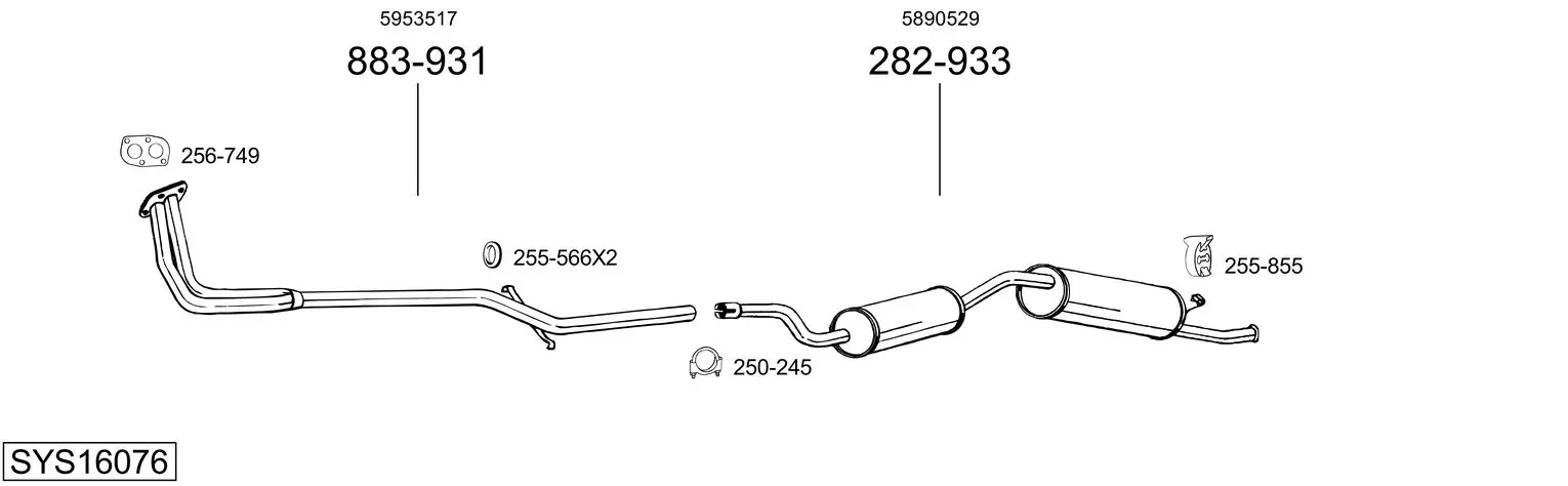 Изпускателна система BOSAL               