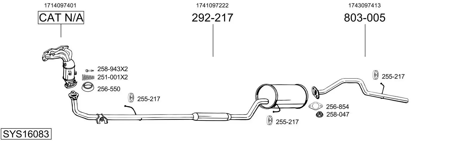 Изпускателна система BOSAL               