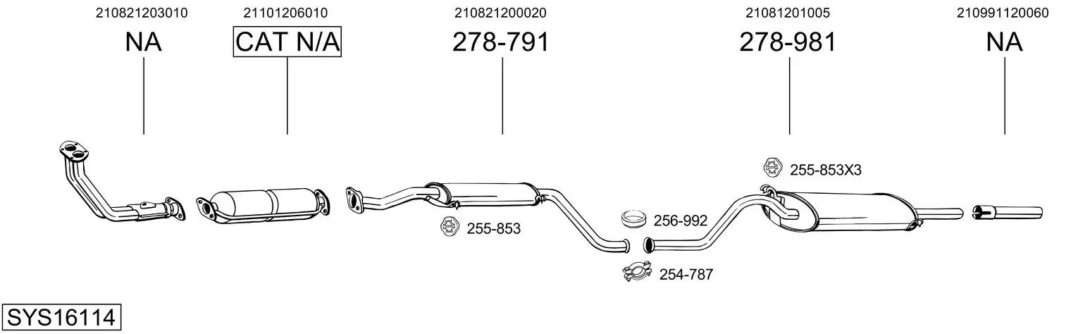 Изпускателна система BOSAL               