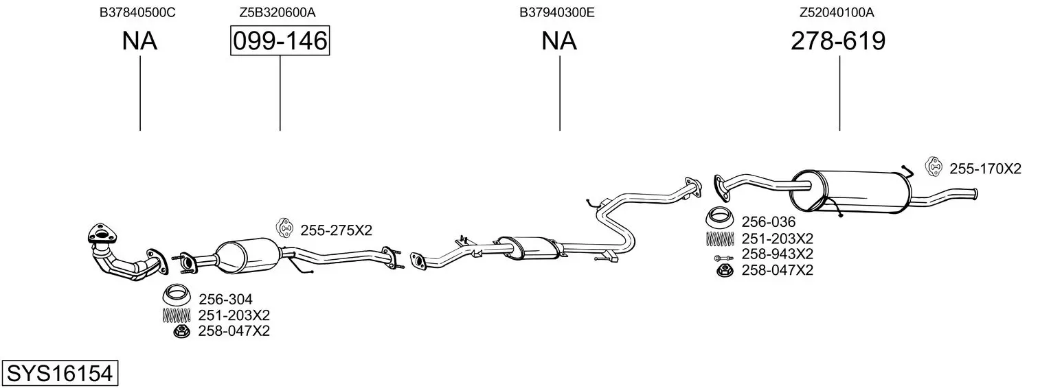Изпускателна система BOSAL               