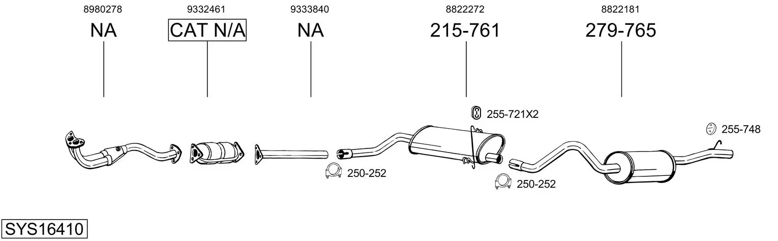 Изпускателна система BOSAL               
