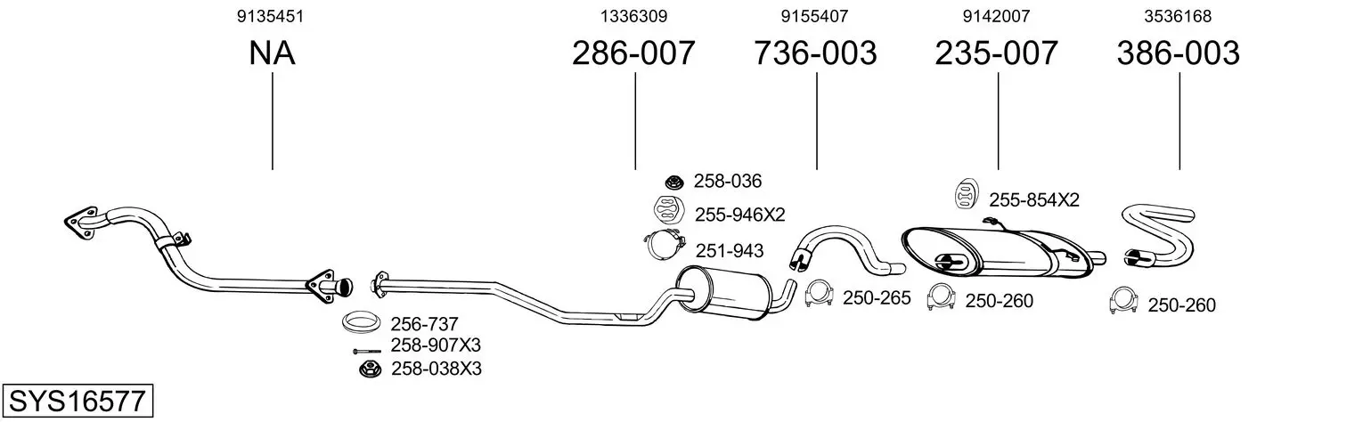 Изпускателна система BOSAL               
