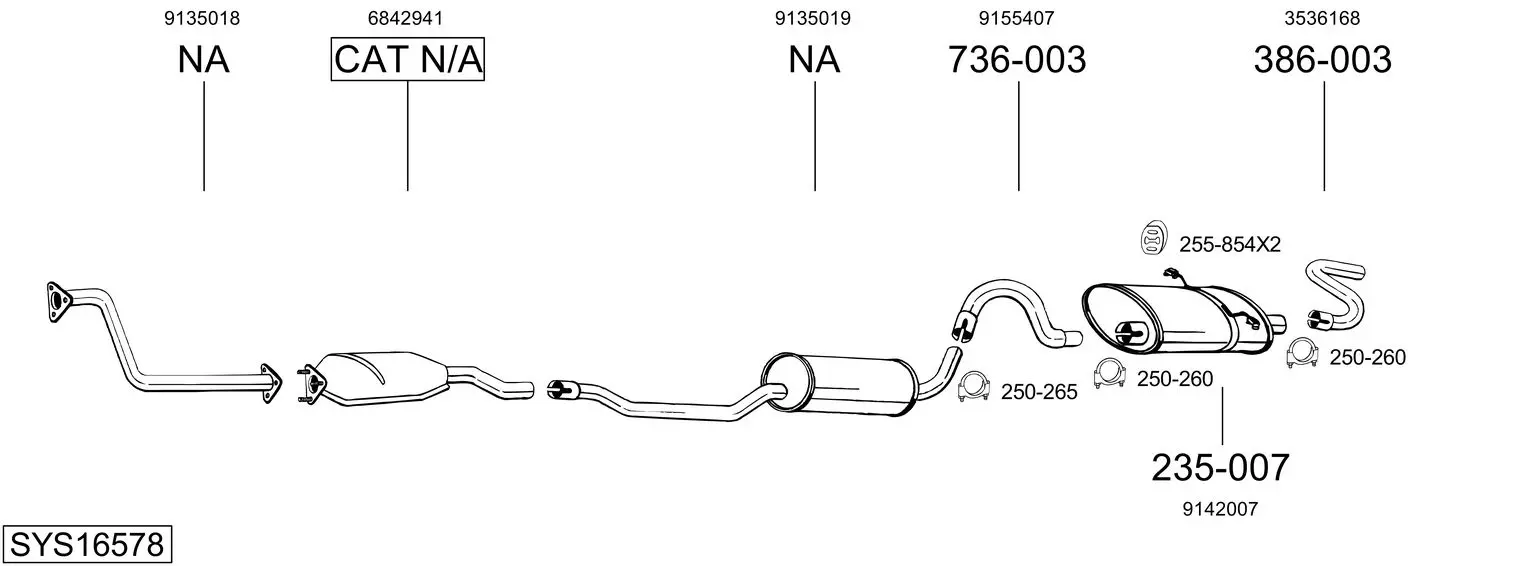 Изпускателна система BOSAL               