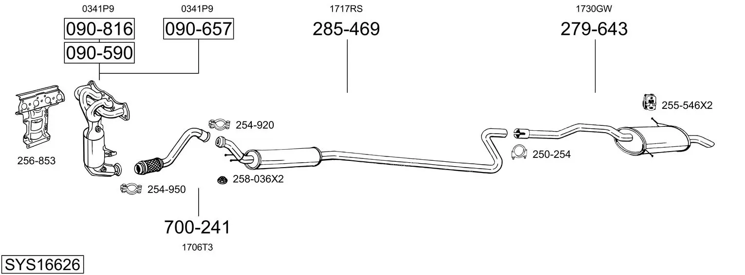 Изпускателна система BOSAL               