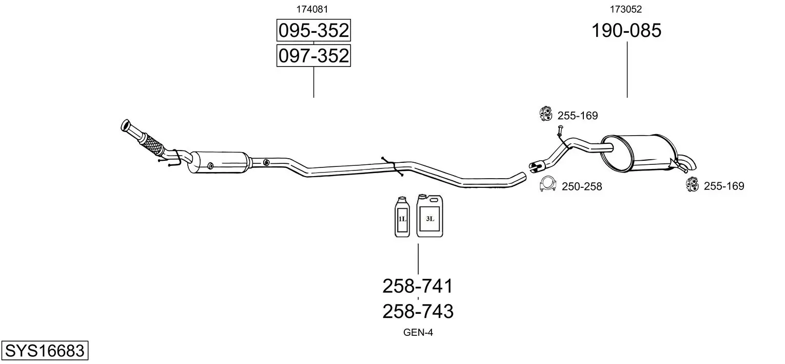 Изпускателна система BOSAL               
