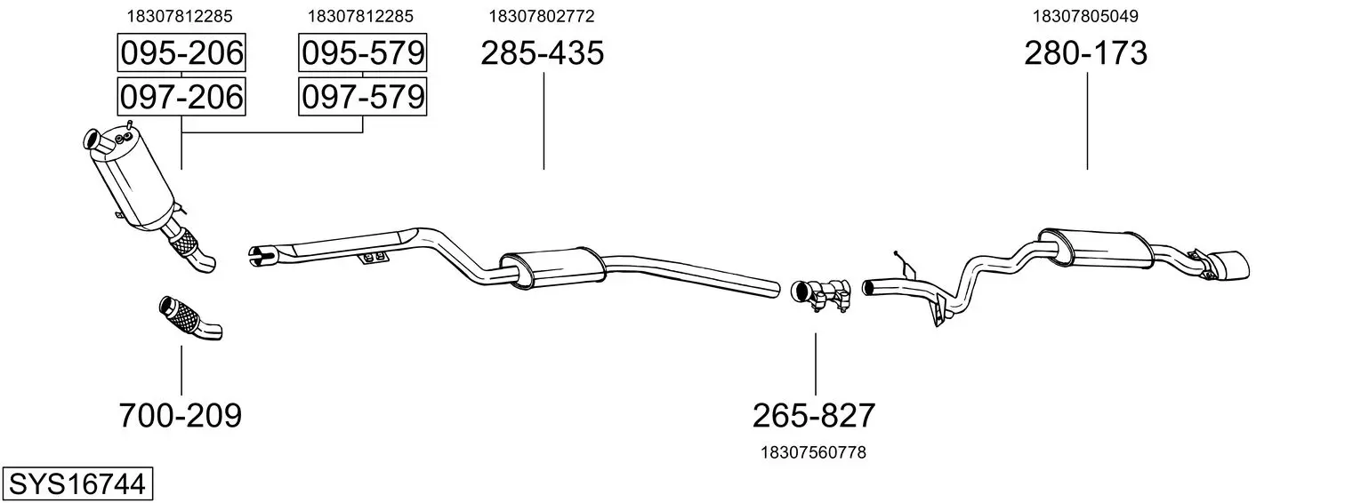 Изпускателна система BOSAL               