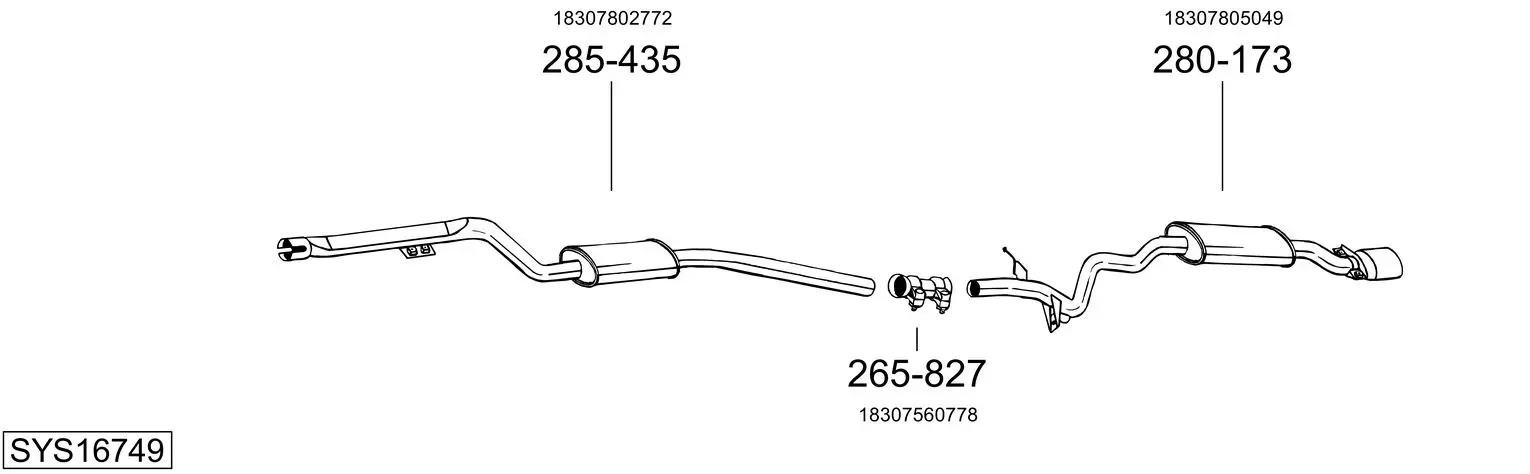 Изпускателна система BOSAL               