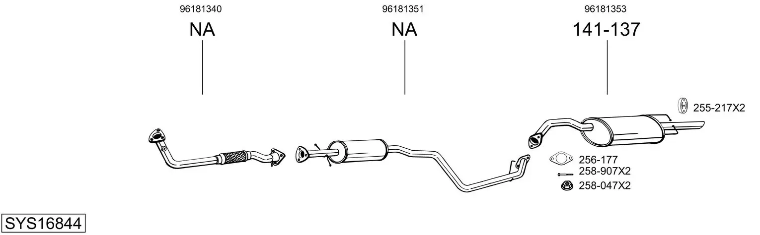 Изпускателна система BOSAL               