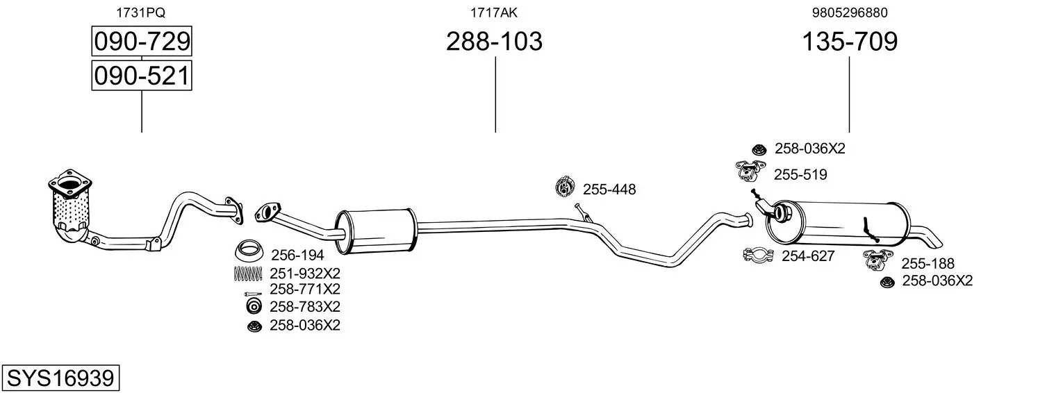 Изпускателна система BOSAL               