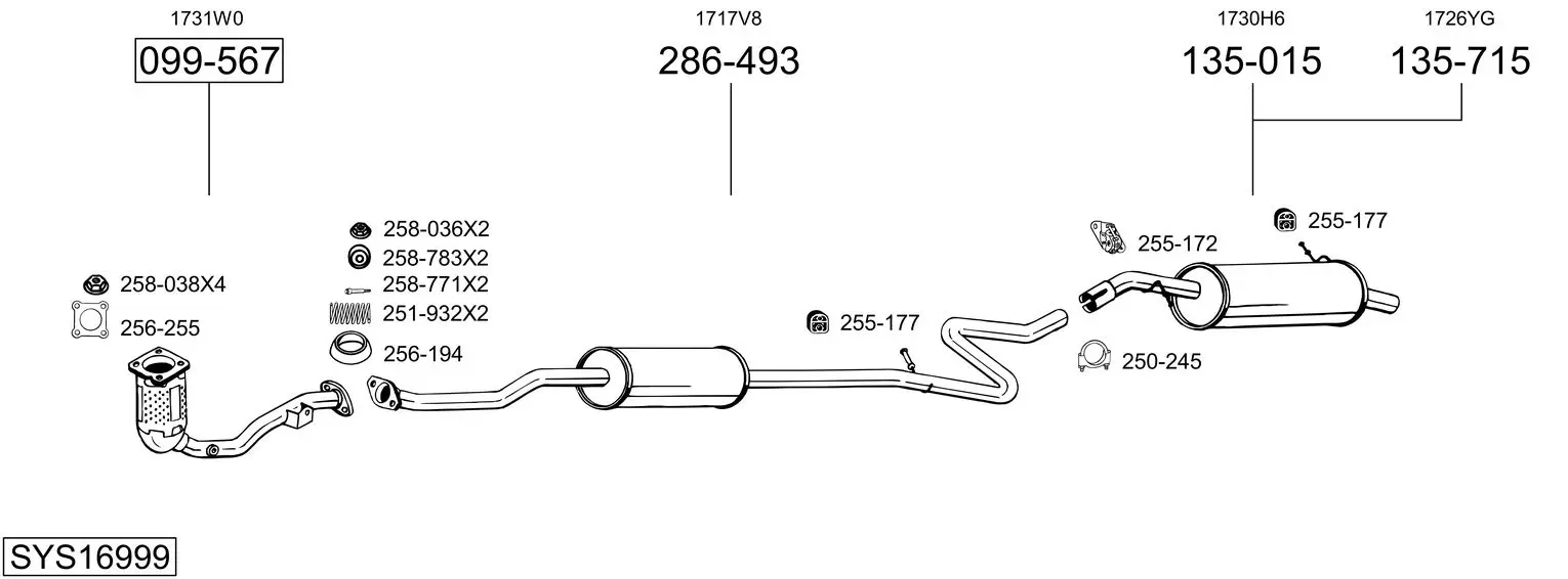 Изпускателна система BOSAL               
