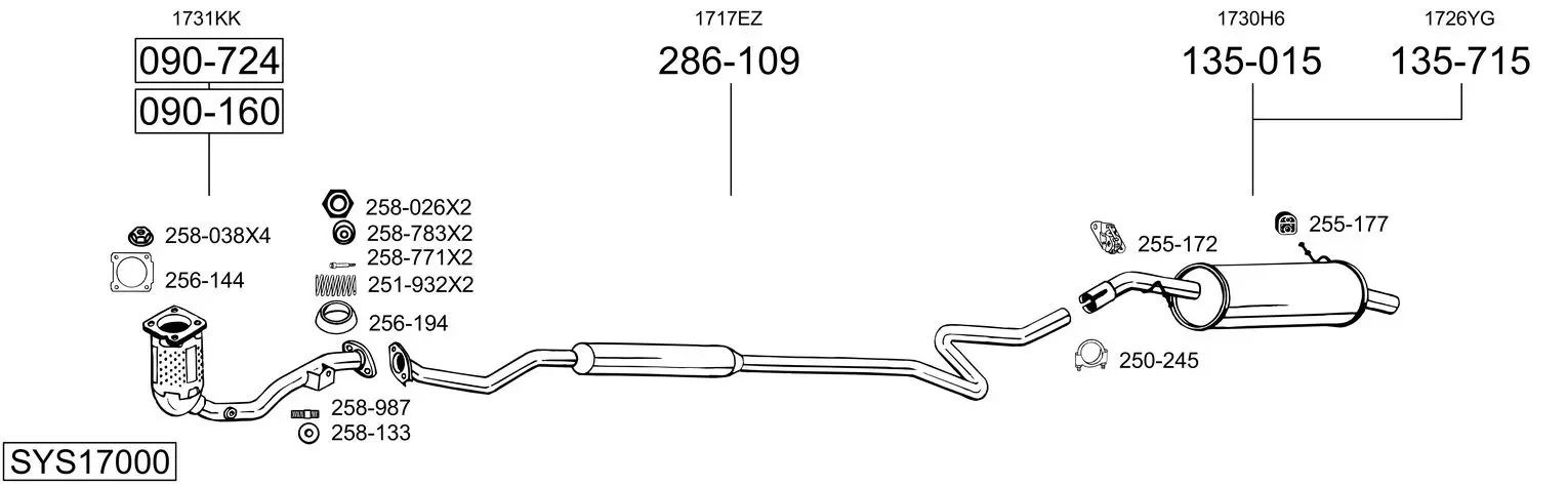 Изпускателна система BOSAL               
