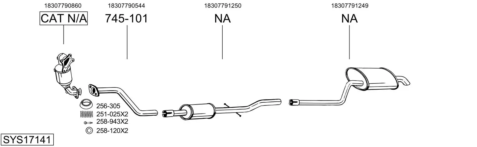 Изпускателна система BOSAL               