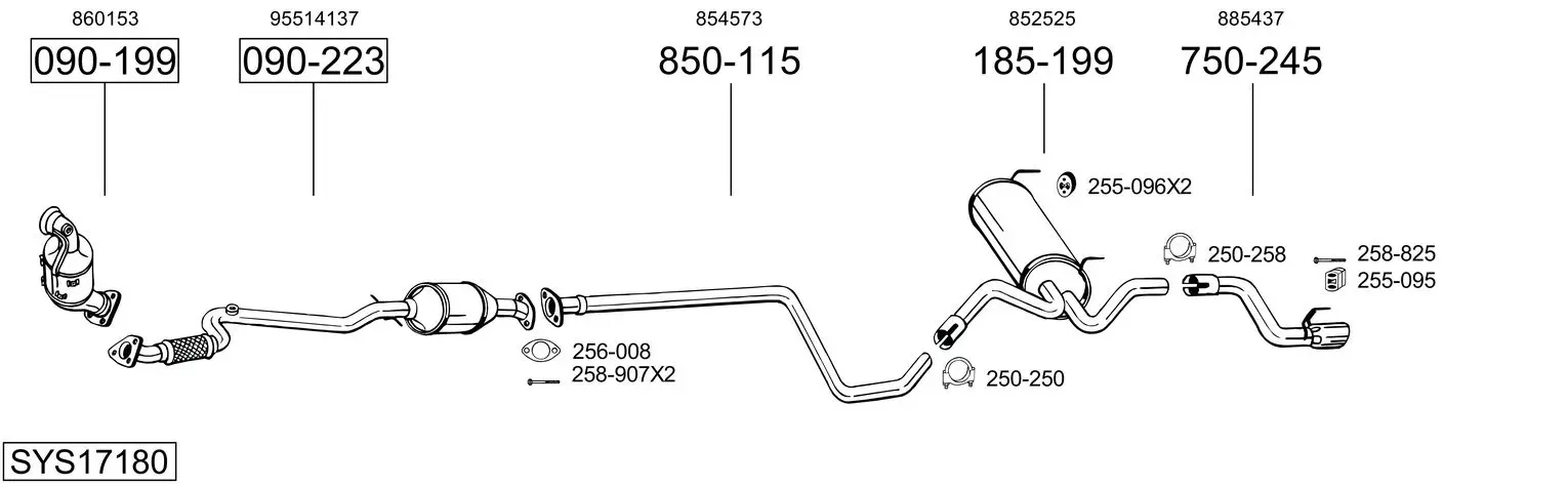 Изпускателна система BOSAL               