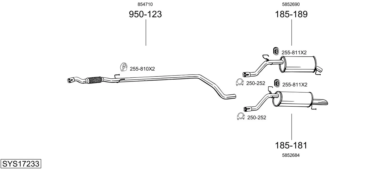 Изпускателна система BOSAL               