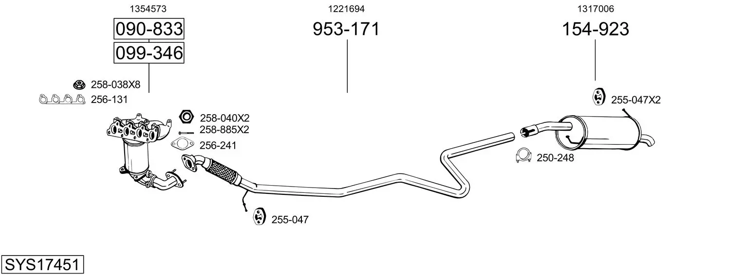 Изпускателна система BOSAL               