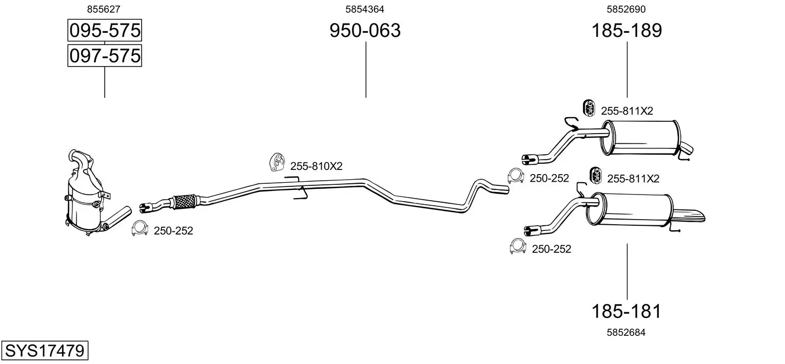 Изпускателна система BOSAL               