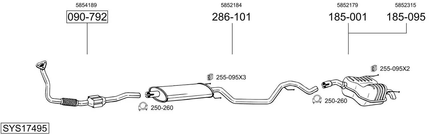 Изпускателна система BOSAL               