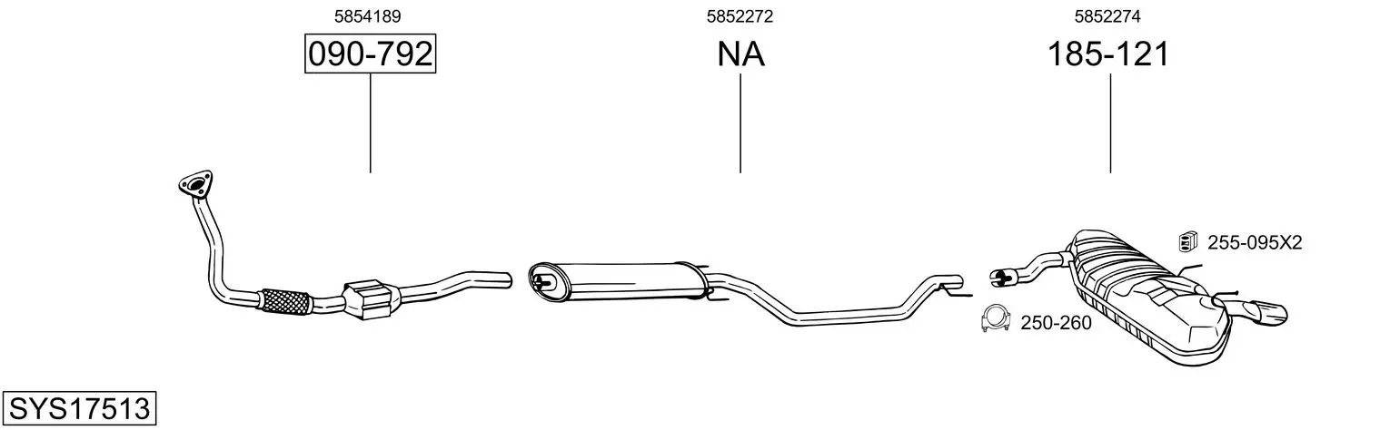 Изпускателна система BOSAL               