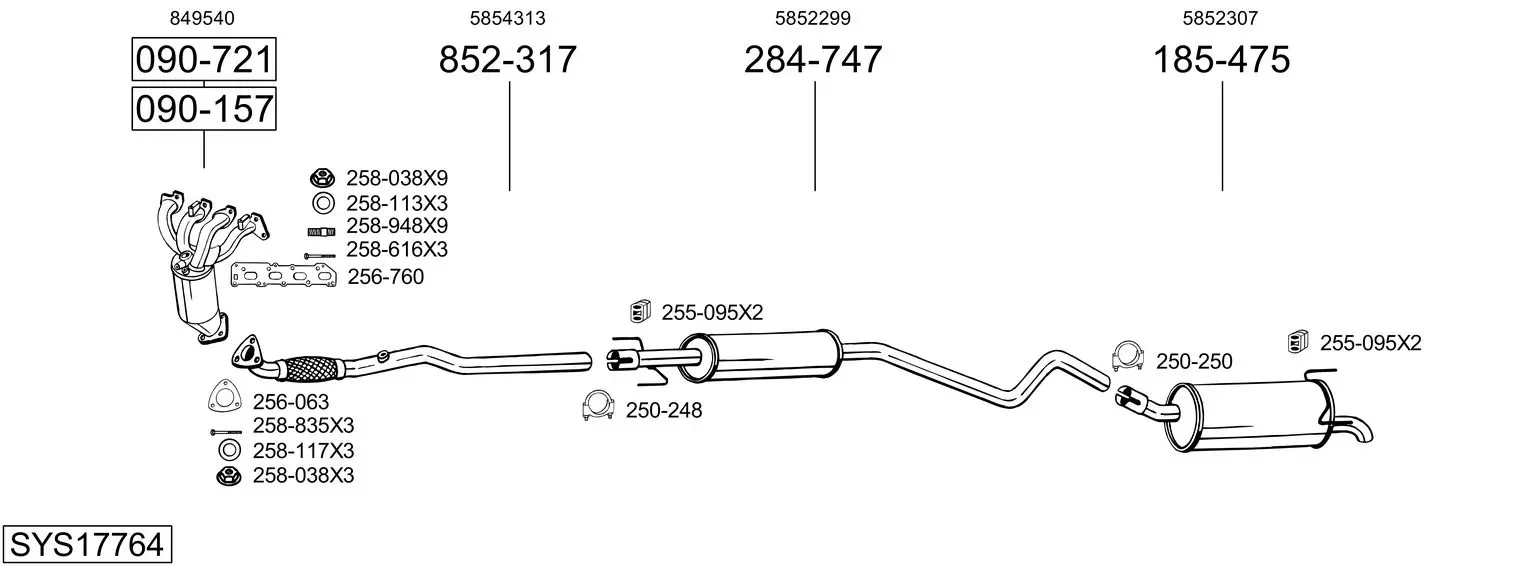 Изпускателна система BOSAL               