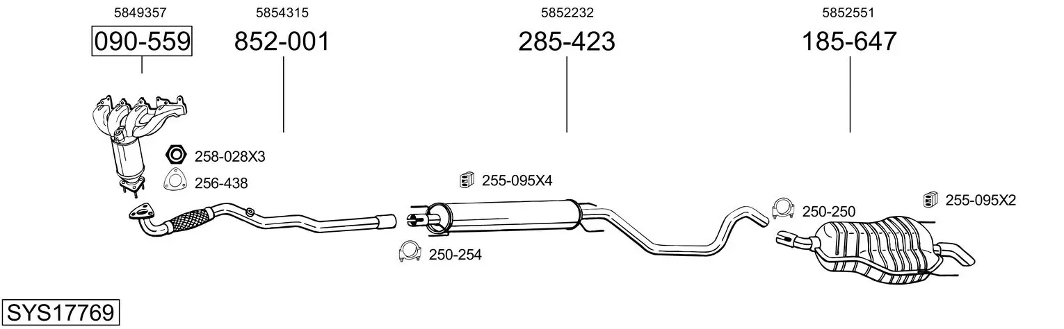 Изпускателна система BOSAL               