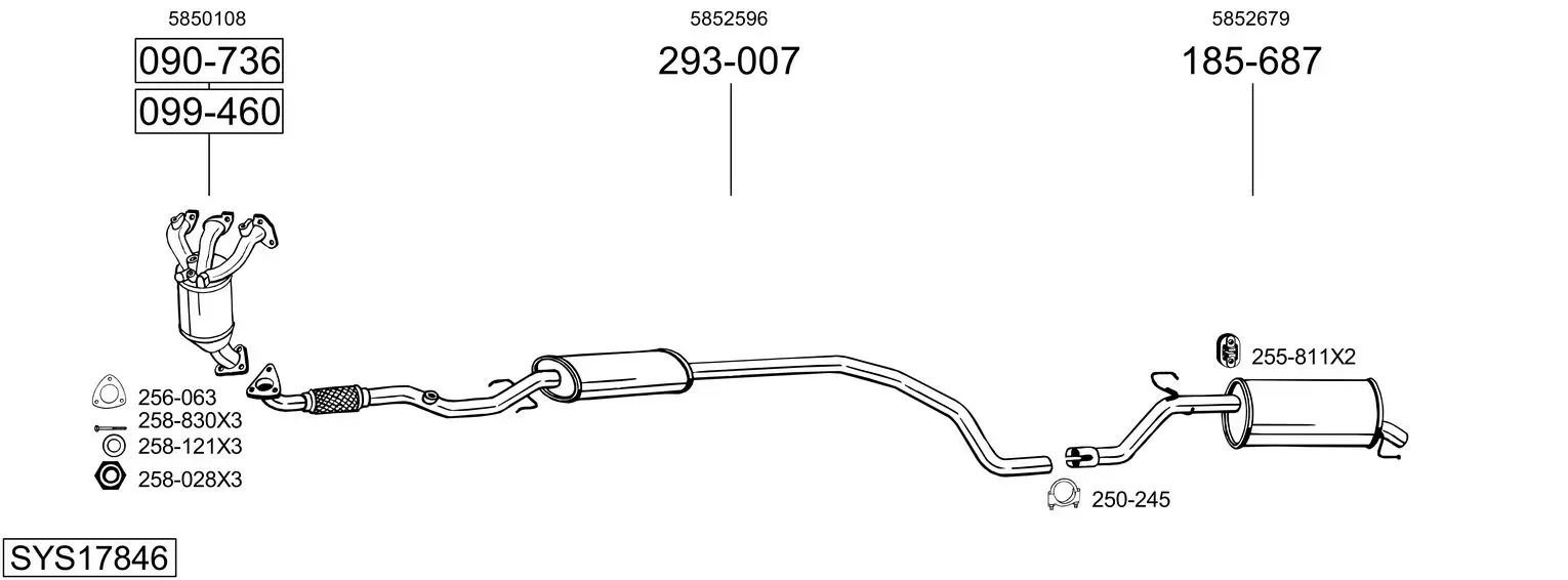 Изпускателна система BOSAL               