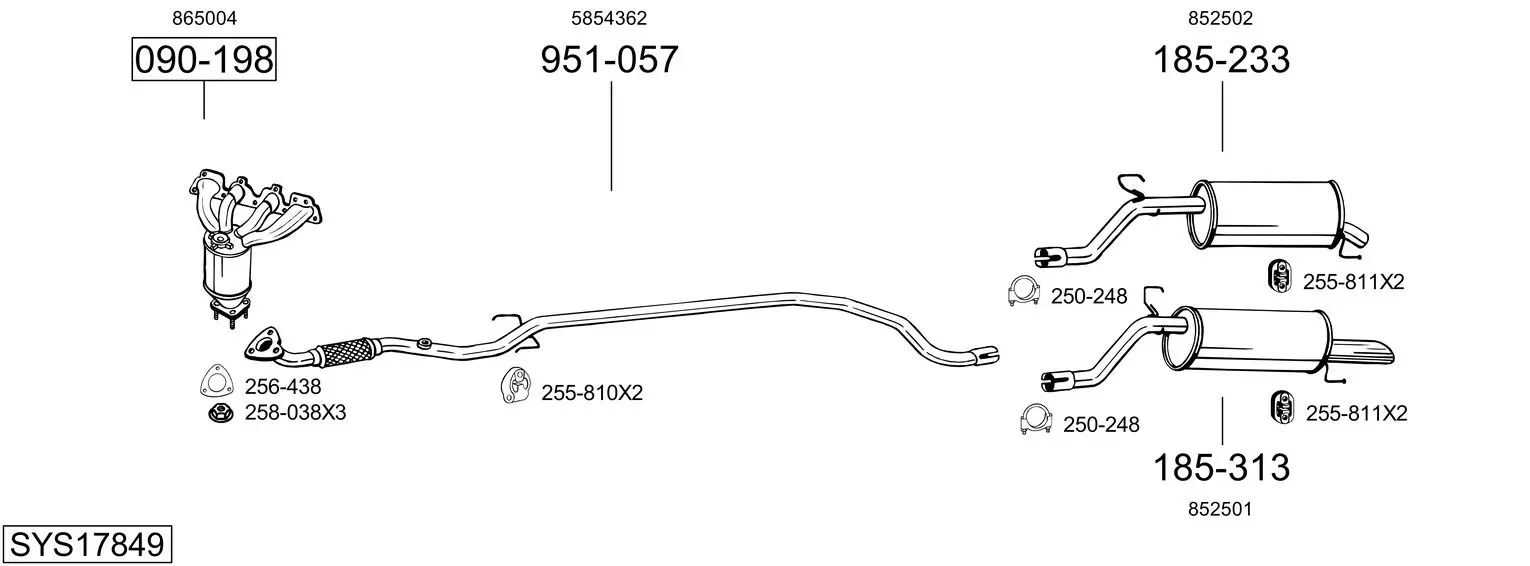 Изпускателна система BOSAL               