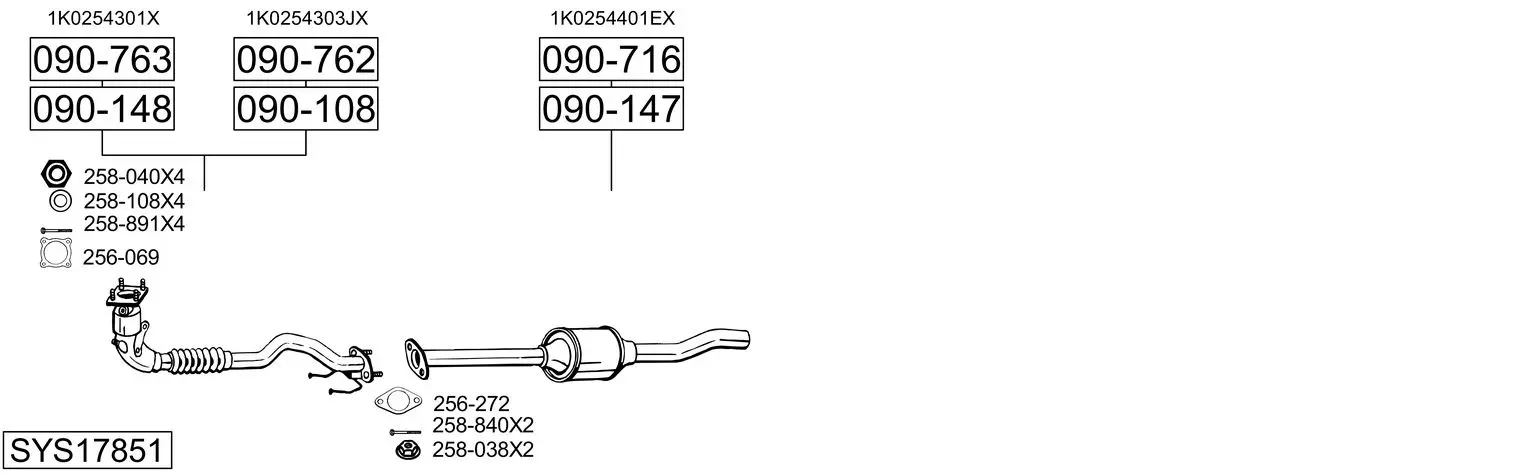 Изпускателна система BOSAL               