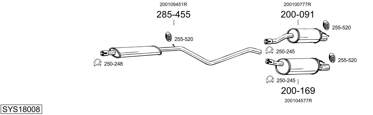Изпускателна система BOSAL               