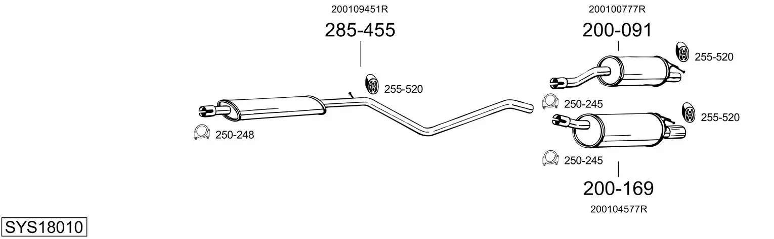 Изпускателна система BOSAL               