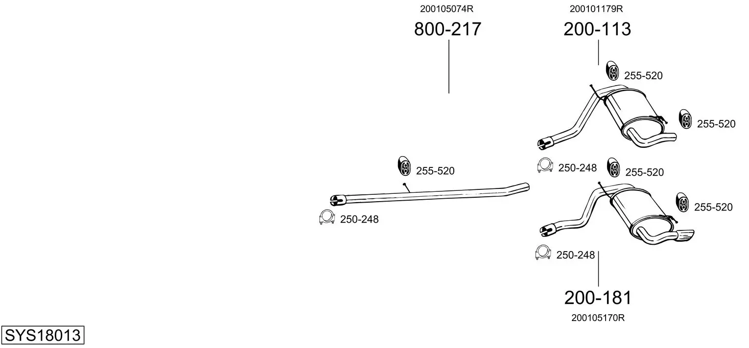 Изпускателна система BOSAL               