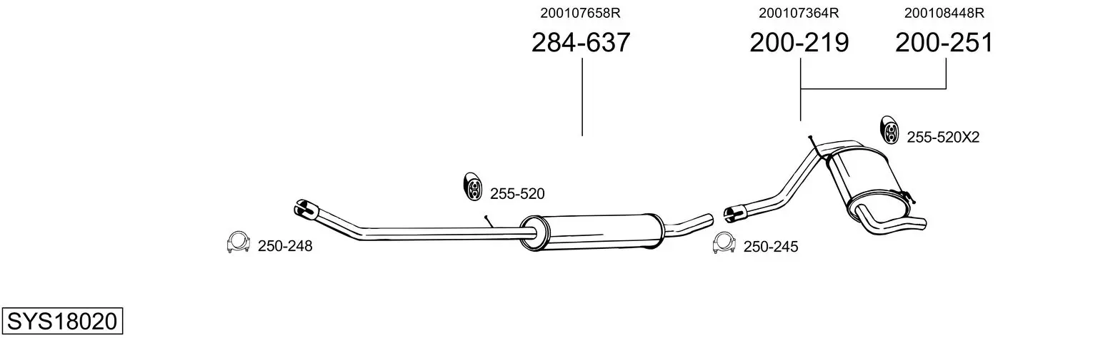 Изпускателна система BOSAL               