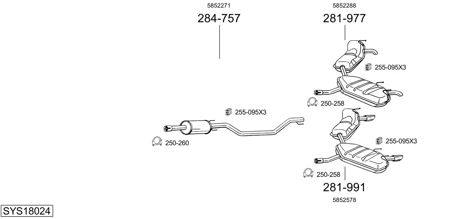 Изпускателна система BOSAL               