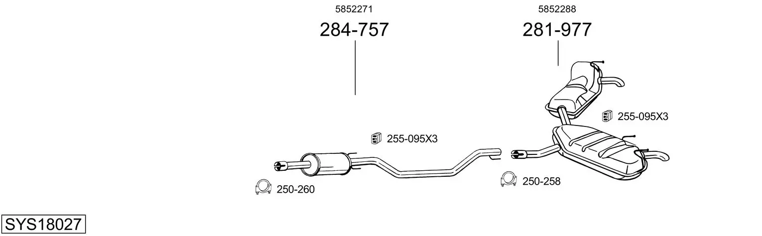 Изпускателна система BOSAL               