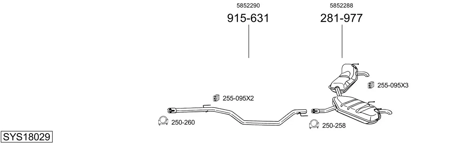 Изпускателна система BOSAL               