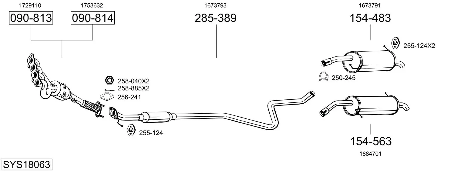 Изпускателна система BOSAL               