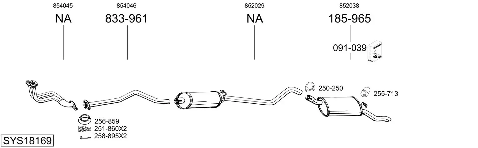 Изпускателна система BOSAL               