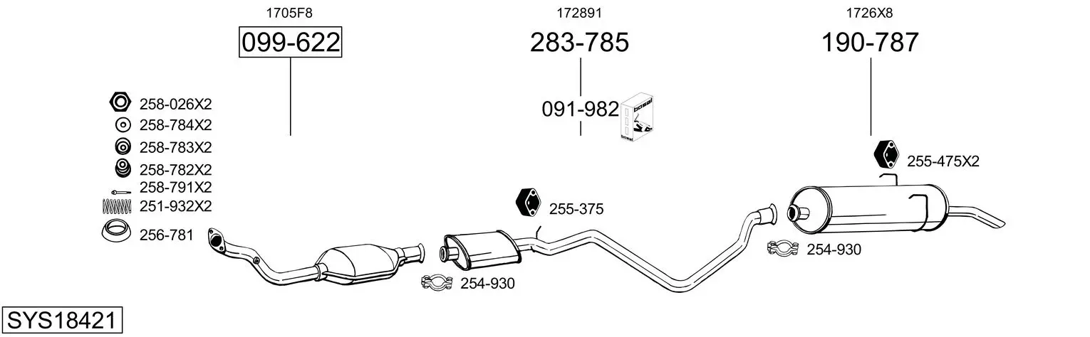 Изпускателна система BOSAL               