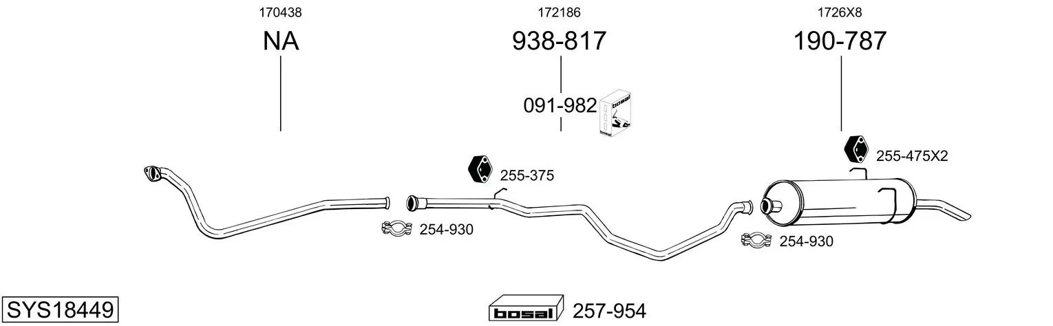 Изпускателна система BOSAL               