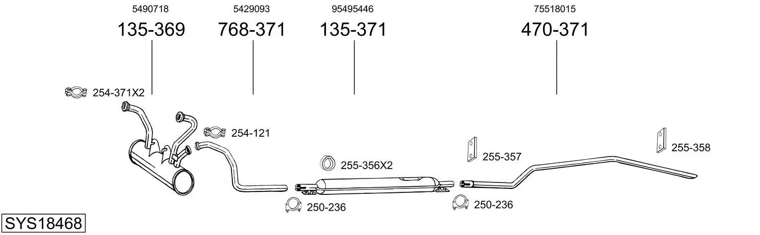 Изпускателна система BOSAL               