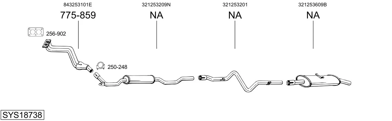 Изпускателна система BOSAL               