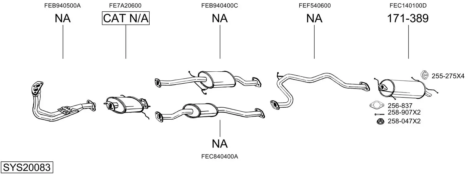 Изпускателна система BOSAL               