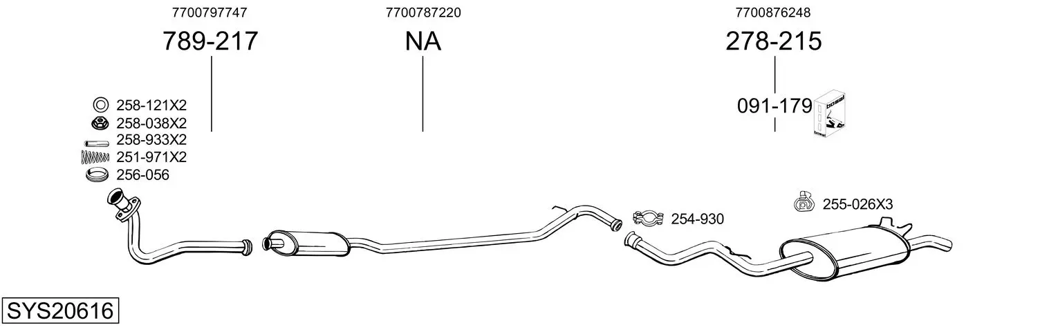 Изпускателна система BOSAL               
