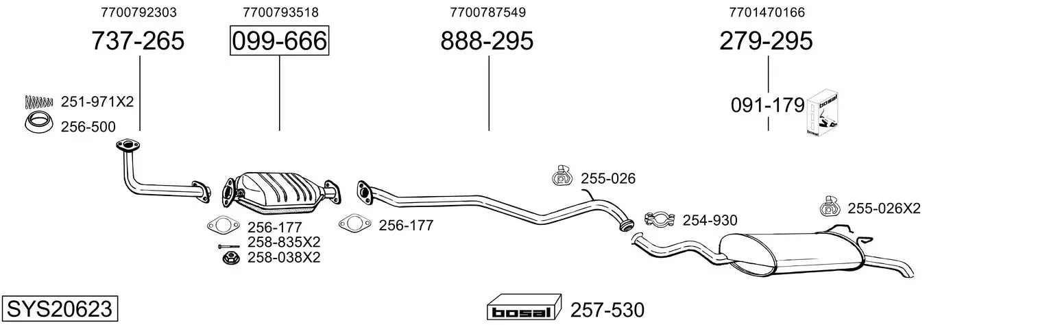 Изпускателна система BOSAL               