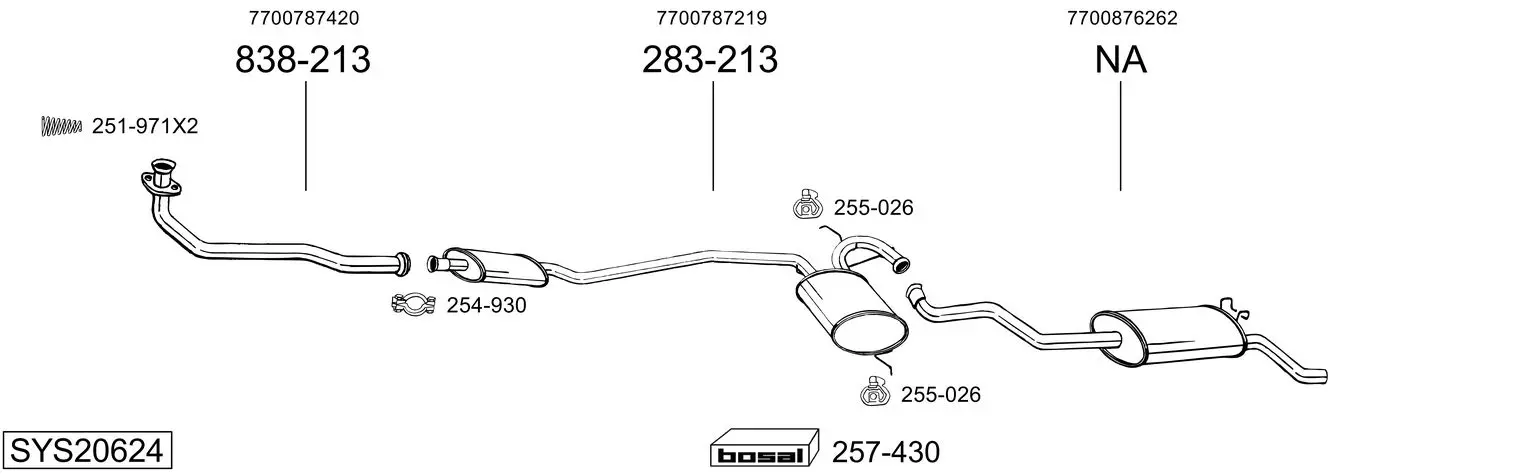 Изпускателна система BOSAL               