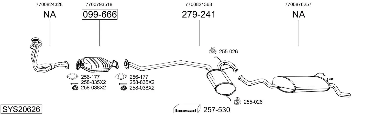 Изпускателна система BOSAL               